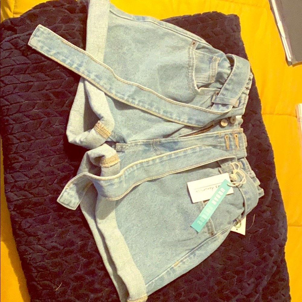 Denim Paperbag shorts